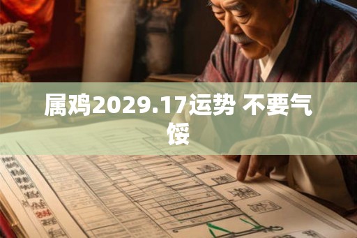 属鸡2029.17运势 不要气馁