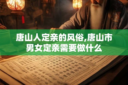 唐山人定亲的风俗,唐山市男女定亲需要做什么