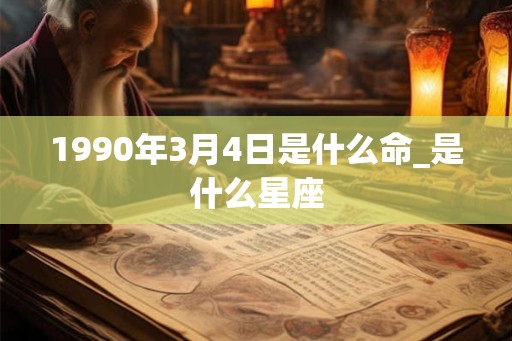 1990年3月4日是什么命_是什么星座