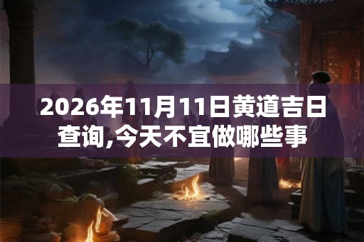 2026年11月11日黄道吉日查询,今天不宜做哪些事