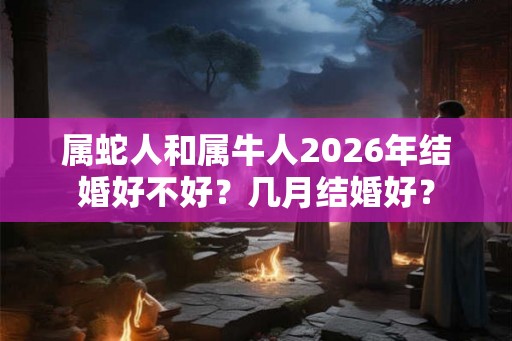 属蛇人和属牛人2026年结婚好不好？几月结婚好？