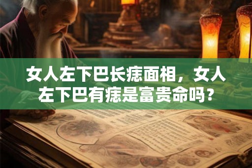 女人左下巴长痣面相，女人左下巴有痣是富贵命吗？