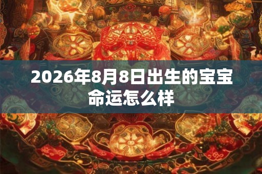 2026年8月8日出生的宝宝命运怎么样