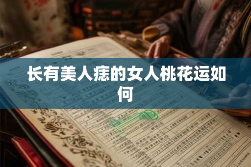 长有美人痣的女人桃花运如何