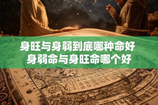 身旺与身弱到底哪种命好 身弱命与身旺命哪个好 身旺与身弱到底哪种命好 身弱命与身旺命哪个好