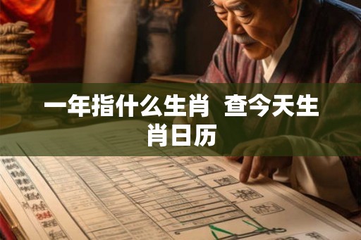 一年指什么生肖  查今天生肖日历