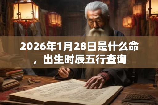 2026年1月28日是什么命，出生时辰五行查询