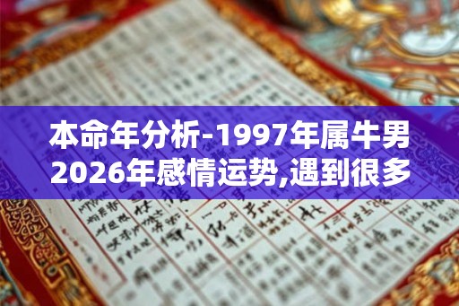 本命年分析-1997年属牛男2026年感情运势,遇到很多现实问题