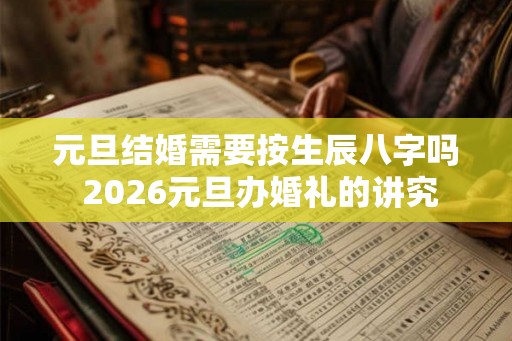 元旦结婚需要按生辰八字吗 2026元旦办婚礼的讲究