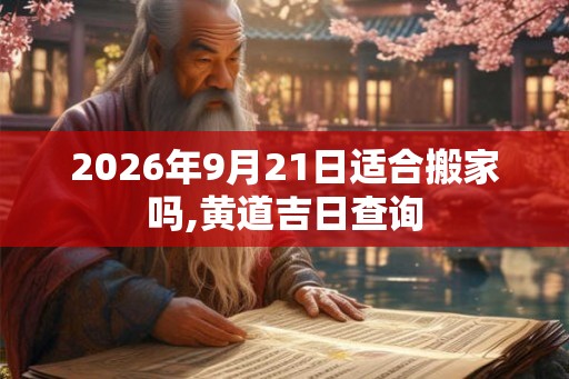 2026年9月21日适合搬家吗,黄道吉日查询