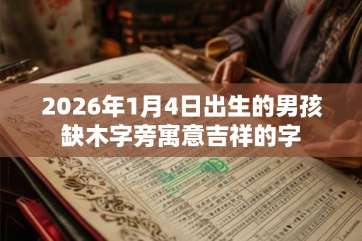 2026年1月4日出生的男孩缺木字旁寓意吉祥的字