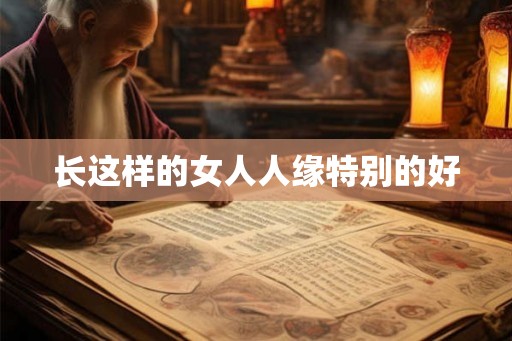 长这样的女人人缘特别的好