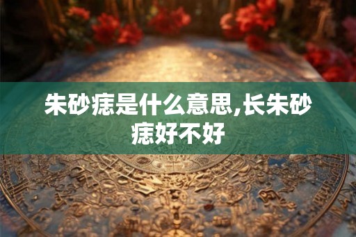 朱砂痣是什么意思,长朱砂痣好不好