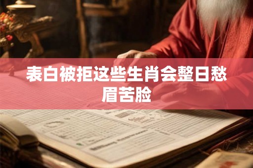 表白被拒这些生肖会整日愁眉苦脸 表白被拒这些生肖会整日愁眉苦脸