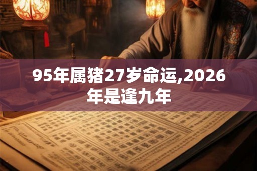 95年属猪27岁命运,2026年是逢九年