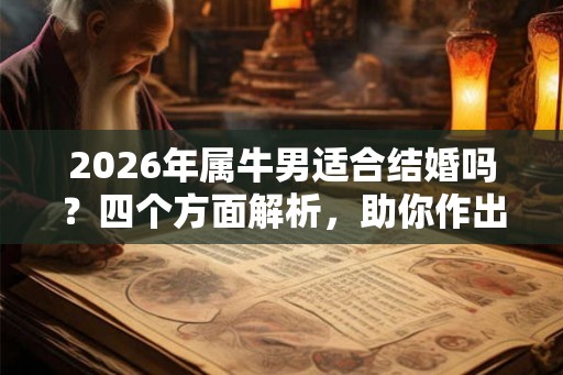 2026年属牛男适合结婚吗?四个方面解析,助你作出明智选择 2026年属牛男适合结婚吗?四个方面解析,助你作出明智选择