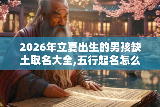 2026年立夏出生的男孩缺土取名大全,五行起名怎么起？