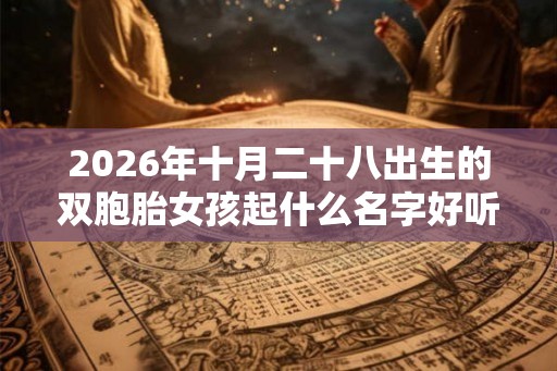2026年十月二十八出生的双胞胎女孩起什么名字好听，五行属什么