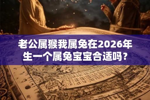 老公属猴我属兔在2026年生一个属兔宝宝合适吗？