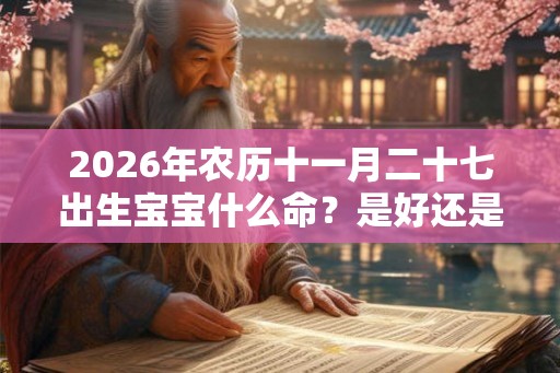 2026年农历十一月二十七出生宝宝什么命？是好还是坏？