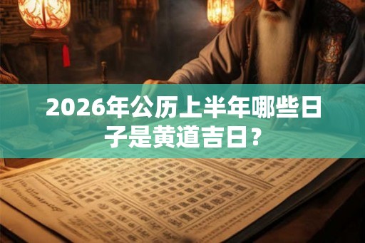 2026年公历上半年哪些日子是黄道吉日？