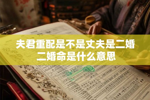 夫君重配是不是丈夫是二婚 二婚命是什么意思 夫君重配是不是丈夫是二婚 二婚命是什么意思