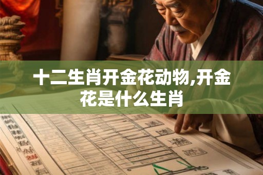 十二生肖开金花动物,开金花是什么生肖