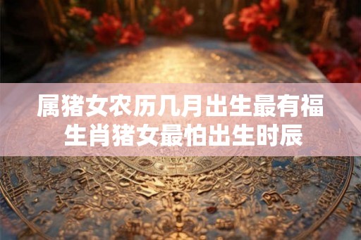 属猪女农历几月出生最有福 生肖猪女最怕出生时辰