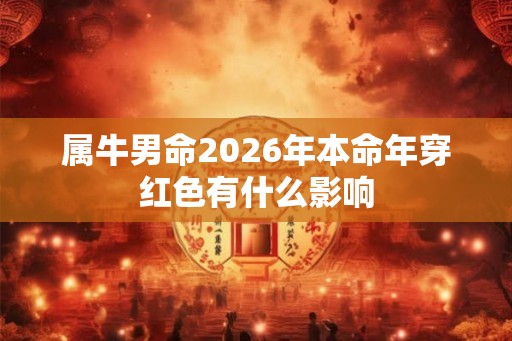 属牛男命2026年本命年穿红色有什么影响