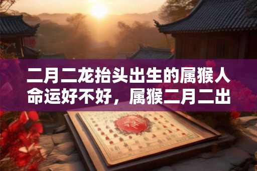 二月二龙抬头出生的属猴人命运好不好，属猴二月二出生好吗？