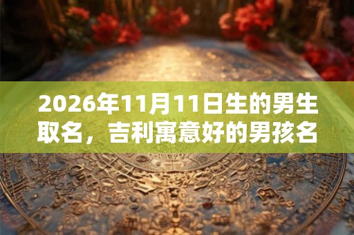 2026年11月11日生的男生取名，吉利寓意好的男孩名字锦集