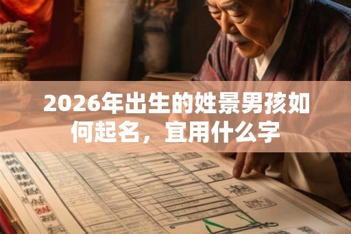 2026年出生的姓景男孩如何起名,宜用什么字 2026年出生的姓景男孩如何起名,宜用什么字