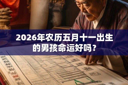 2026年农历五月十一出生的男孩命运好吗？