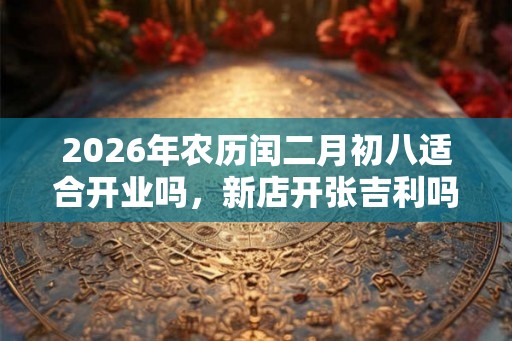 2026年农历闰二月初八适合开业吗，新店开张吉利吗？