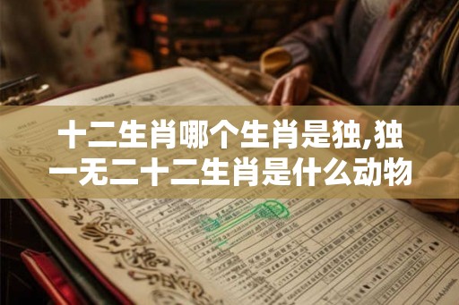 十二生肖哪个生肖是独,独一无二十二生肖是什么动物