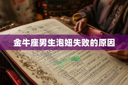 金牛座男生泡妞失败的原因