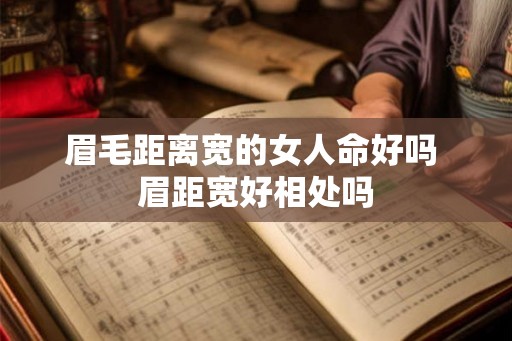 眉毛距离宽的女人命好吗 眉距宽好相处吗
