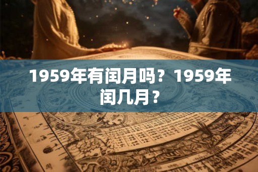1959年有闰月吗？1959年闰几月？