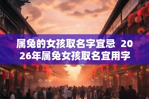 属兔的女孩取名字宜忌 2026年属兔女孩取名宜用字 属兔的女孩取名字宜忌 2026年属兔女孩取名宜用字