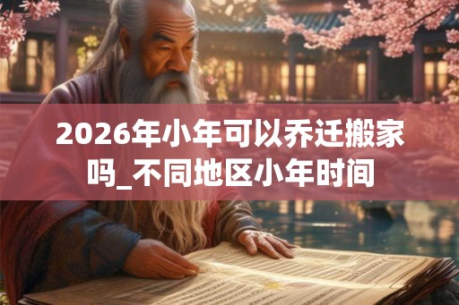 2026年小年可以乔迁搬家吗_不同地区小年时间