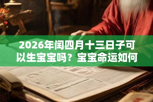 2026年闰四月十三日子可以生宝宝吗?宝宝命运如何? 2026年闰四月十三日子可以生宝宝吗?宝宝命运如何?