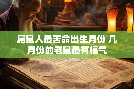属鼠人最苦命出生月份 几月份的老鼠最有福气