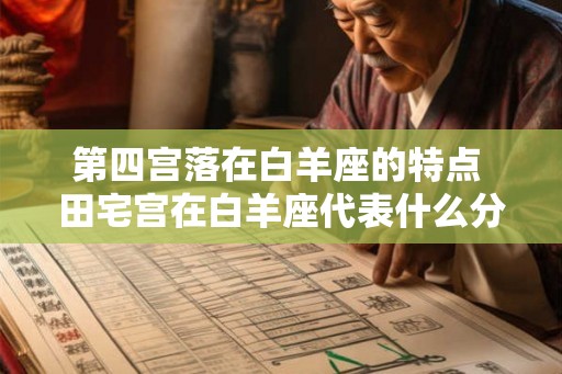 第四宫落在白羊座的特点 田宅宫在白羊座代表什么分析