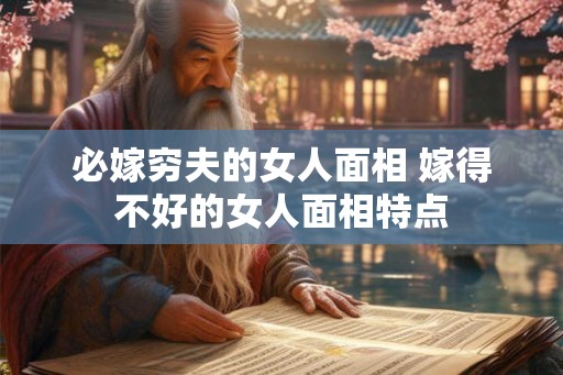 必嫁穷夫的女人面相 嫁得不好的女人面相特点