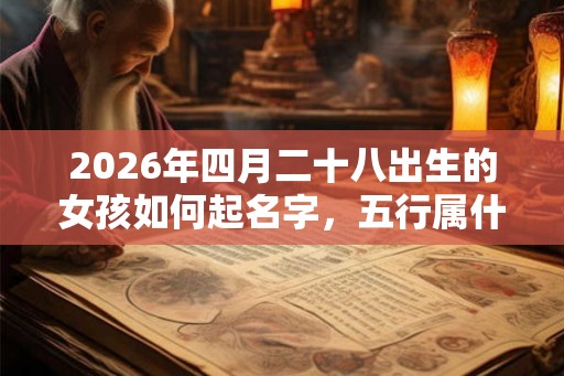 2026年四月二十八出生的女孩如何起名字，五行属什么