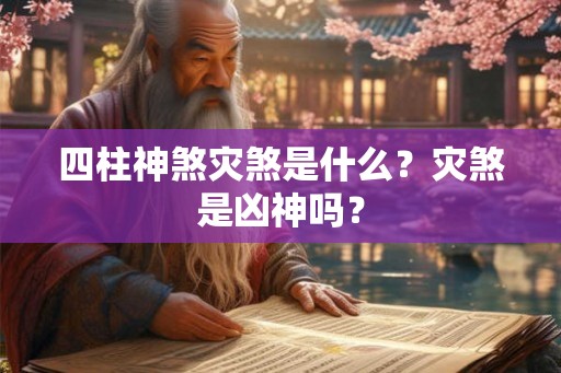 四柱神煞灾煞是什么?灾煞是凶神吗? 四柱神煞灾煞是什么?灾煞是凶神吗?