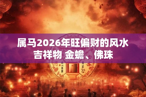 属马2026年旺偏财的风水吉祥物 金蟾、佛珠