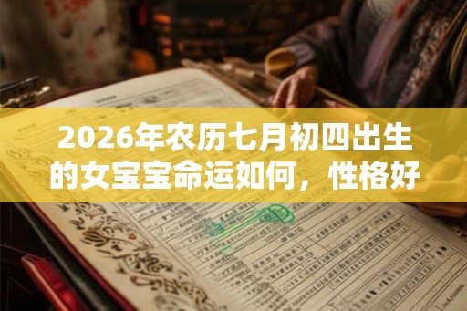 2026年农历七月初四出生的女宝宝命运如何，性格好吗？