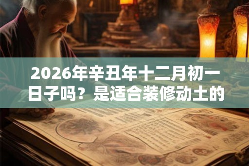 2026年辛丑年十二月初一日子吗？是适合装修动土的吉日吗？