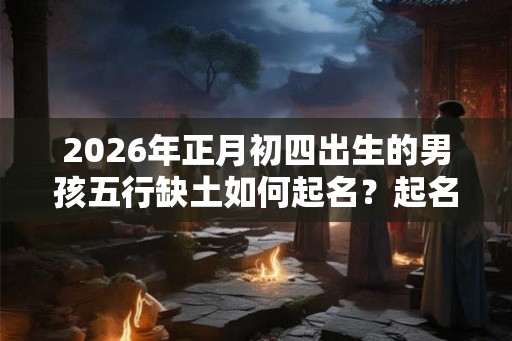 2026年正月初四出生的男孩五行缺土如何起名？起名宜用字？